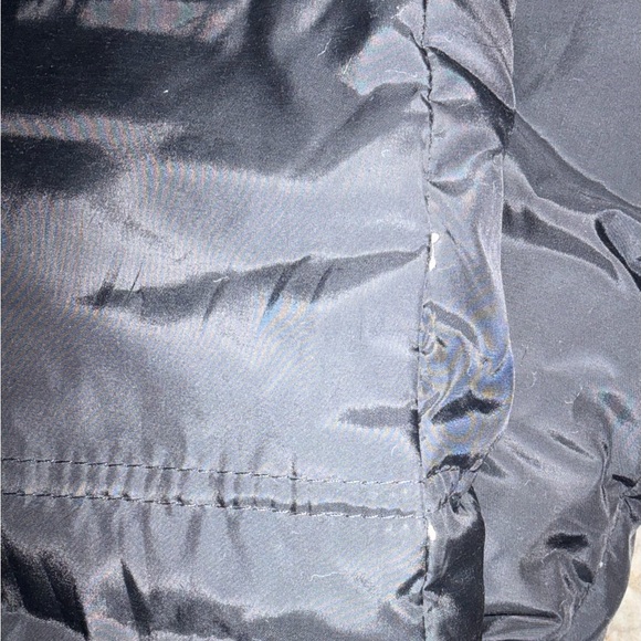 Betsey Johnson Charcoal Puffer Jacket with Faux Fur Hood - Picture 6 of 9